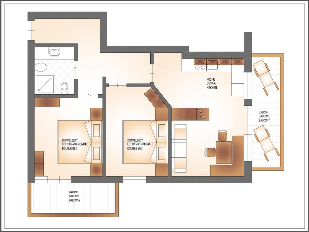 Residence Pfeifhofer カンポ・トゥーレス 部屋 写真