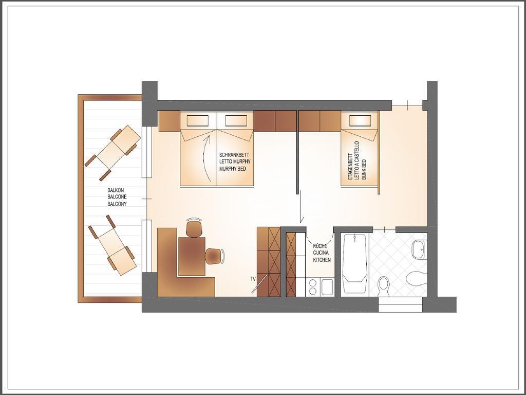 Residence Pfeifhofer カンポ・トゥーレス 部屋 写真